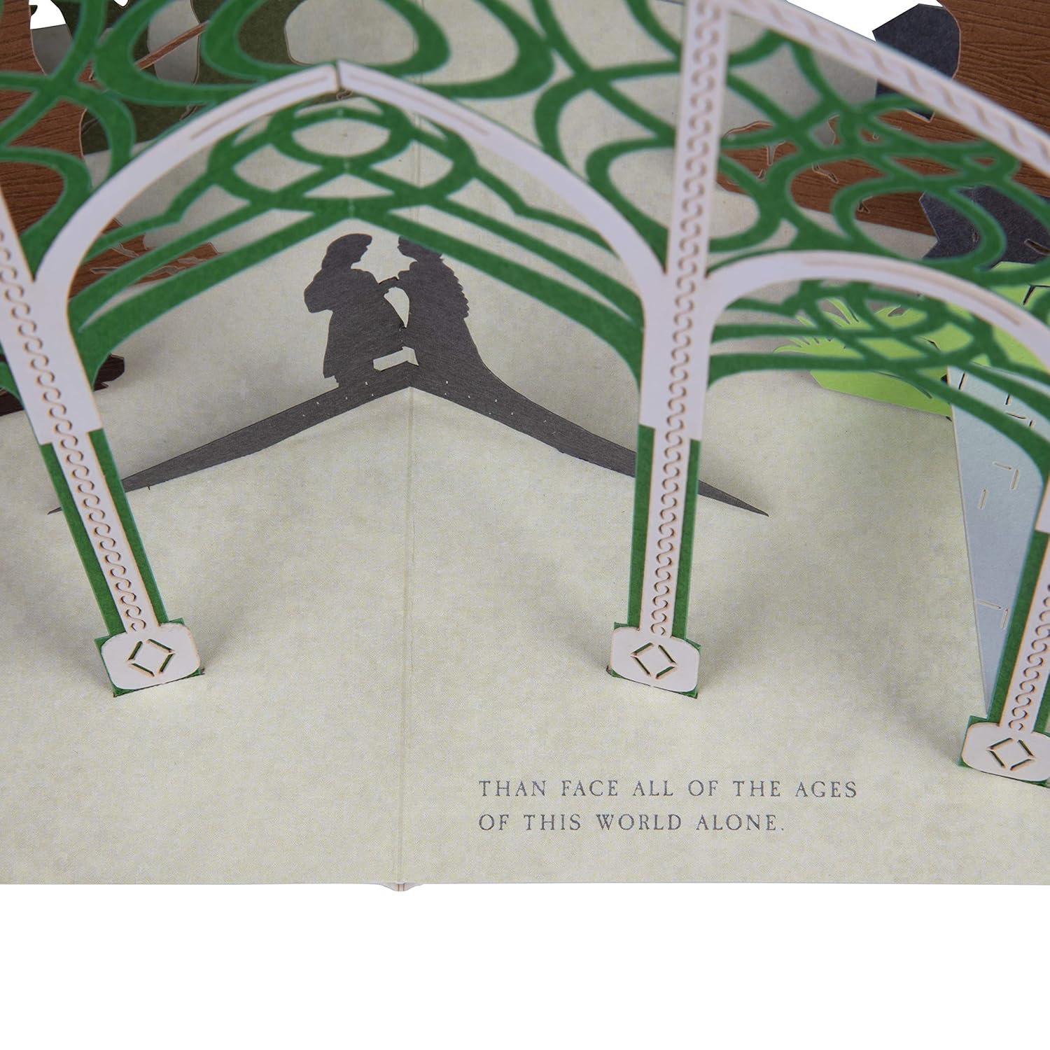 Lord Of The Rings Pop-Up Greeting Card - I Would Rather Share One With You, Than Face All The Ages Of This World Alone - Love, Anniversary, Birthday - Rings Of Power Card For Men & Women -5X7
