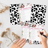 Name That Song Western Cowgirl Baby Shower Game Set - 30 Pcs Double-Sided With 1 Answer Card - Gender Neutral Party Activities Favor & Supplies - Baby Shower Game For Girl - B08