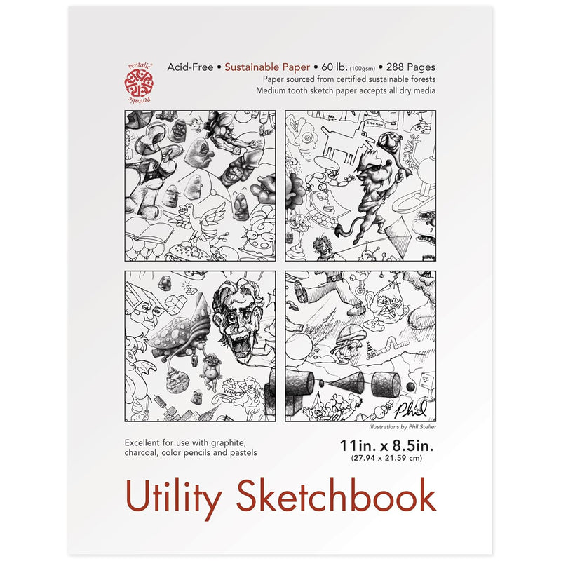 Utility Sketch Book, 8-1/2-Inch By 11-Inch