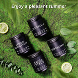 Citronella Candles Outdoor, Scented Candles Soy Jar Candle For Outdoor Patio Indoor Home Scented - Citronella/Lemon Eucalyptus/Lemongrass/Sage & Citrus, Gifts For Father Dad & Men (7Oz - 4 Pack)
