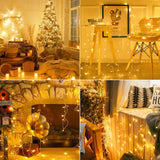 String Lights Indoor Bedroom, 98Ft 200 Led Plug In Twinkle Lights Outdoor Waterproof, Christmas Tree Lights For Classroo