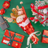 Red Metallic Wrapping Paper Roll- 17In X 49Ft Metal Wrapping Paper Roll For Gift Wrapping Solid Color Paper For Christmas,Birthday,Wedding,Baby Shower Pap12Rd15