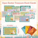Easter Scavenger Hunt Games, Easter Treasure Hunt Clues Game Cards, Easter Party Games For Family Friend Groups, Easter Party Decorations Favors Supplies, 03