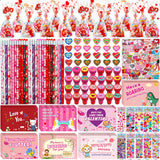 268Pcs Valentines Day Gifts For Kids Valentine Day Cards For Kids School Classroom Goodie Bags Stuffers Non Candy Party Favors Class Valentine Day Gifts For Kids Bulk Prizes Treats Exchange Students
