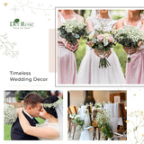12Pcs Babys Breath Artificial Flowers White Fake Babies Breath Gypsophila Bulk Real Touch Faux Baby'S Breath Flowers Diy For Wedding Centerpieces Floral Arrangements Home Party Decoration