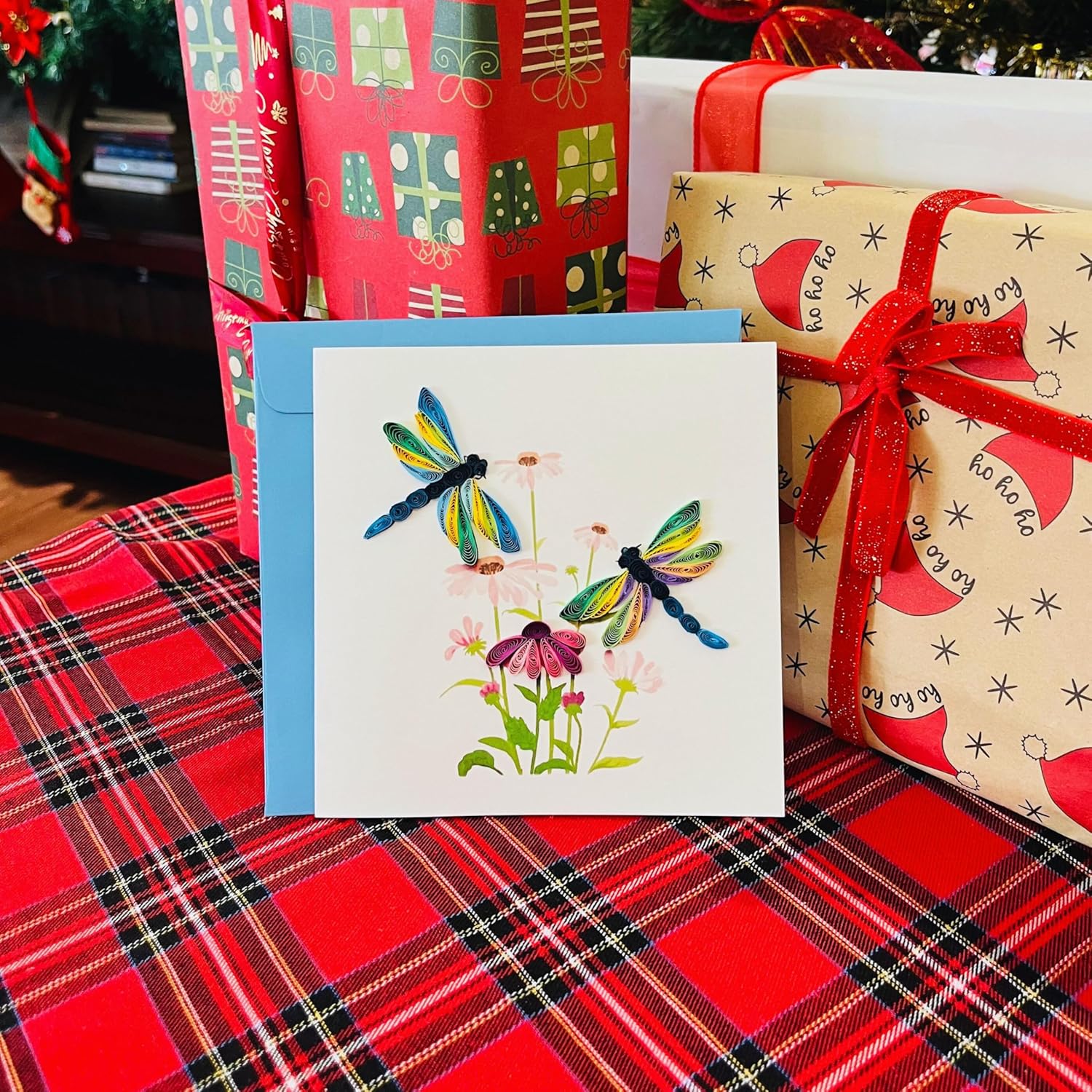 Quilling Card, Handcrafted Cards For All Occasions, Birthday, Mothers Day (Dragonfly)