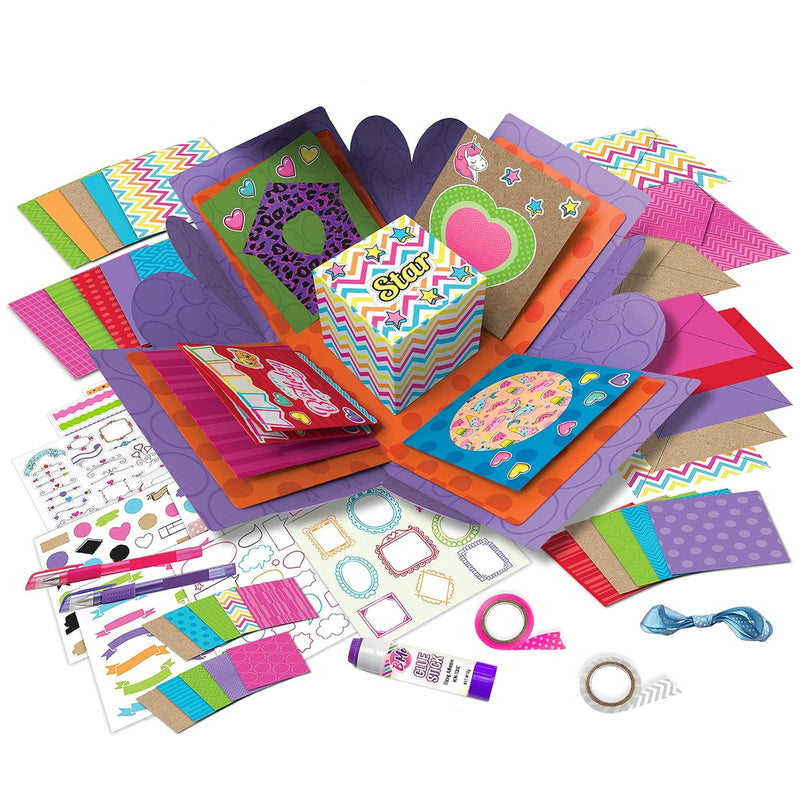 B Me Card Making Kit For Kids - Arts And Crafts Box - Diy Holiday, Birthday Ca