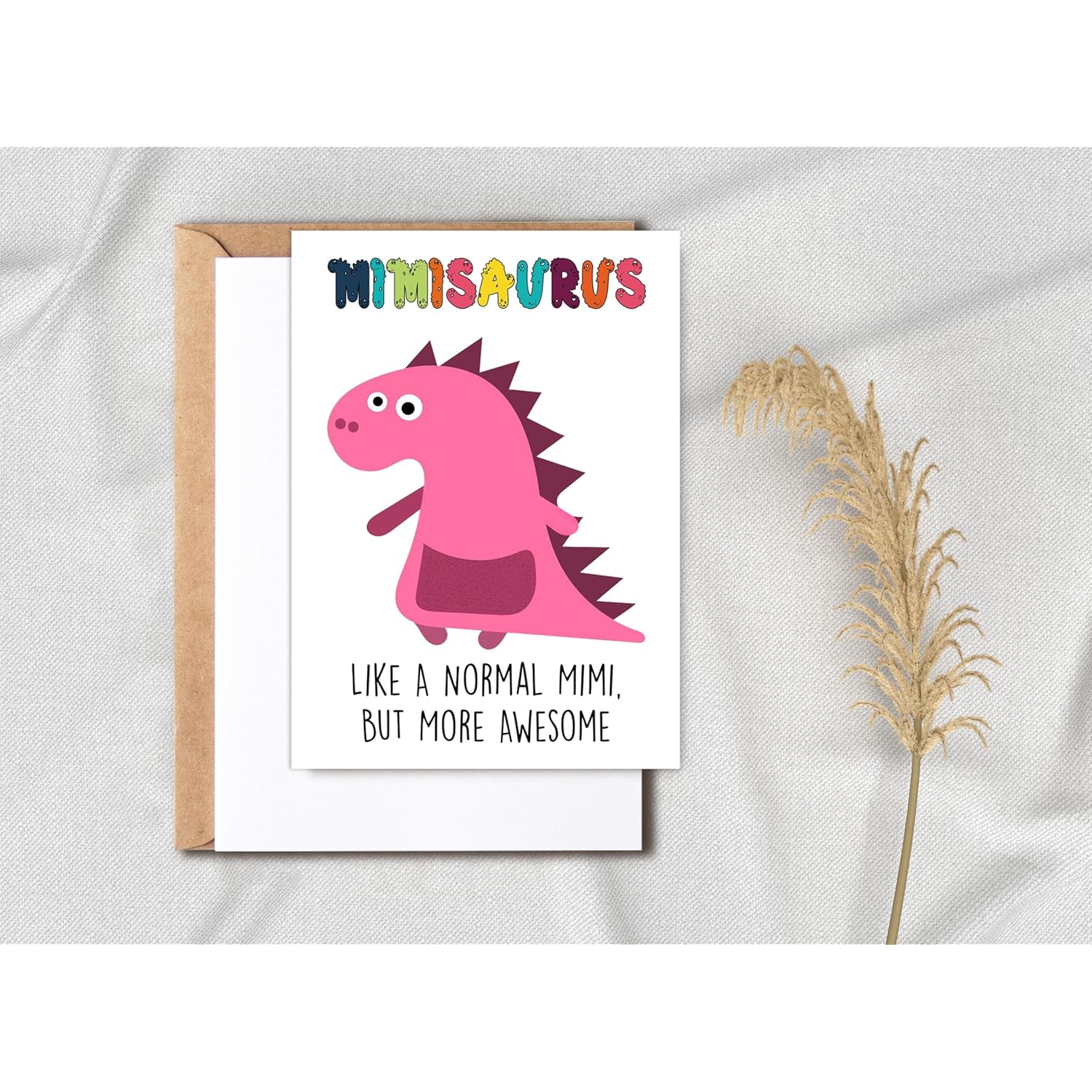 Mimi Dinosaur Card Mimisaurus - Dinosaur Birthday Card - Mimi Birthday Card - Happy Birthday Card - Mother'S Day Card - Card For Mimi