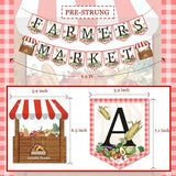 Farmers Market Birthday Party Banner, Vegetable Farmer'S Party Decorations For Kids Produce Stand Baby Shower Farmer'S Market Photo Backdrop