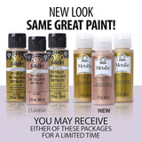 FolkArt Metallic Acrylic Paint, Silver Sterling (Pack of 3) 2 oz, 662A- (Pack of 3)