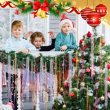 12000 Christmas Icicle Tinsel Gold Red Silver Tinsel For Christmas Tree 19.6" Foil Fringes Shiny Strand Icicle For Holiday Decor Birthday Supplies