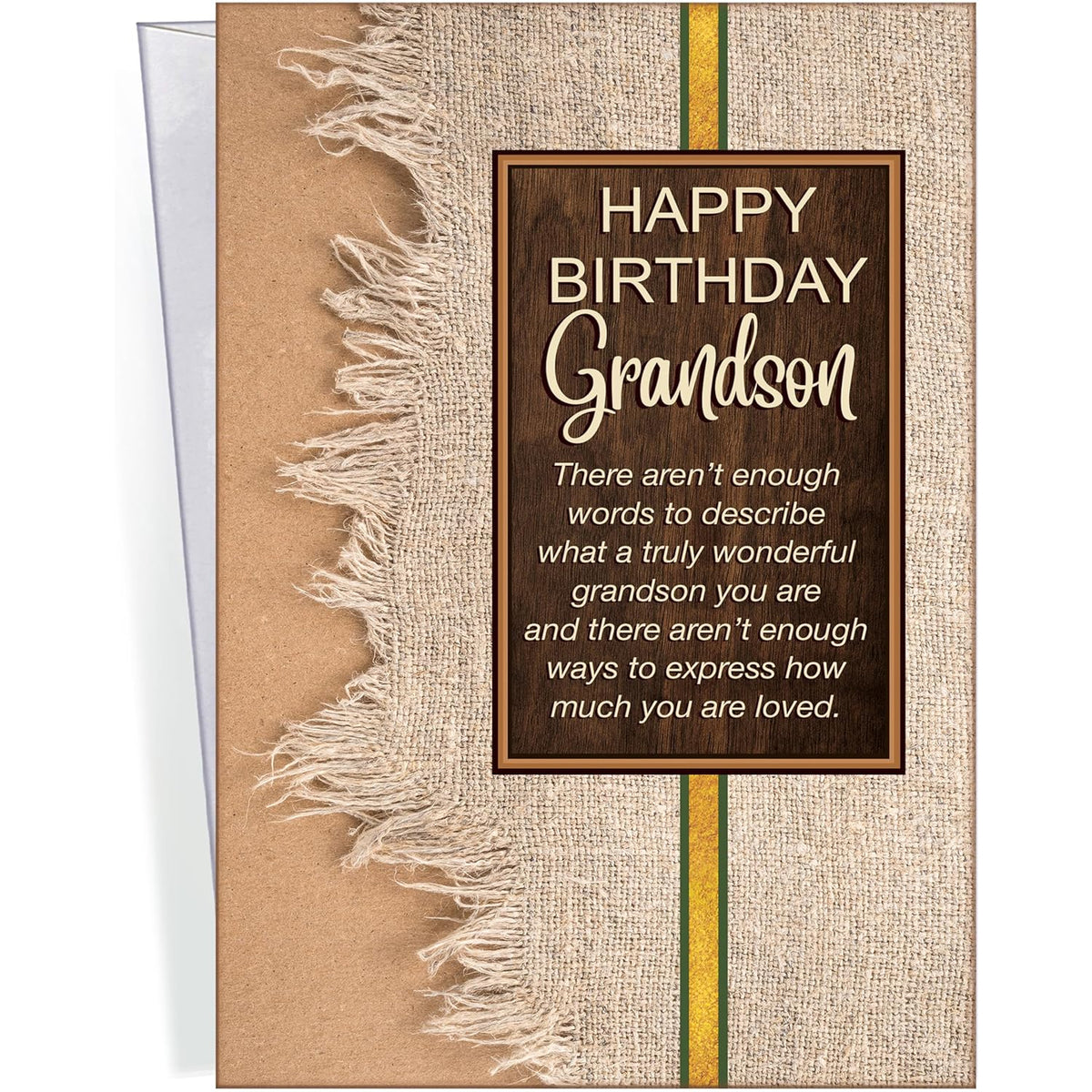 - Birthday Card For Grandson - Made In Chicago - Perfect Size: Opens To A Generous 10? × 7.75? - Excellent Card Stock, Envelope Included - Packaged In Extra Sturdy Mailer - 95787