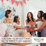 Wedding Bridal Shower Games, Fun Activities, Kraft Minimalist Style - Guest Quest, He Said She Said, What'S In Your Phone And Would She Rather