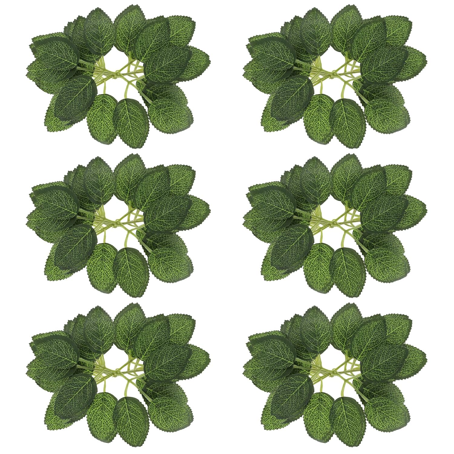 20 Pieces Rose Leaves Artificial Green Leaves For Decoration, Greenery For Centerpieces, Fake Rose Flower Leaves For Diy Bouquets, Wedding Party Birthday Proposal Decorations