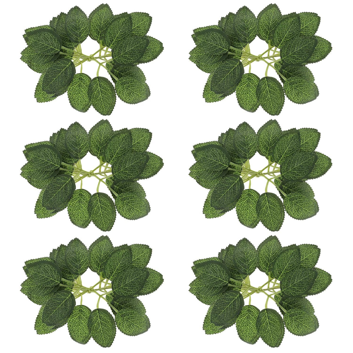 20 Pieces Rose Leaves Artificial Green Leaves For Decoration, Greenery For Centerpieces, Fake Rose Flower Leaves For Diy Bouquets, Wedding Party Birthday Proposal Decorations