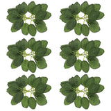 20 Pieces Rose Leaves Artificial Green Leaves For Decoration, Greenery For Centerpieces, Fake Rose Flower Leaves For Diy Bouquets, Wedding Party Birthday Proposal Decorations