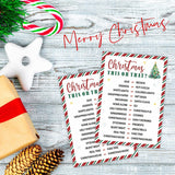 Christmas This Or That Game Cards - 30 Pcs Holiday Party Game For Family & Friends - Fun Christmas Activity, Xmas Icebreaker, Party Activities & Supplies (A01)
