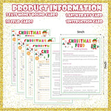 Christmas Friendly Feud Game, Christmas Trivia Quiz, Family Feud Baby Shower Game, Christmas Party Game For Family Activity Favors-30 Christmas Feud Cards & 3 Fast Money Round Cards-06