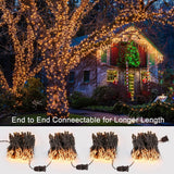 Clear Christmas Lights, 69.6Ft 300Ct Incandescent Christmas Lights, Connectable Outdoor Mini Tree Light Xmas Fairy Light