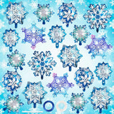Snowflake Balloons, 24 Pcs Snowflake Shaped Foil Balloon, Large Frozen Snowflake Mylar Balloons For Birthday Christmas New Year Winter Wonderland Themed Party Decoration Supplies
