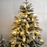 Fiber Optic Fairy Lights Battery Operated, 33Ft 60 Led Mini Firework String Lights With Timer, Green Wire Christmas Tree