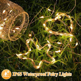 12 Pack Warm White Fairy Lights Battery Operated 7FT 20 LED Silver Wire String Lights Waterproof Firefly Lights for Mason Jars Wedding Party Bedroom DIY Decor