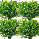 24 Pcs Artificial Flowers Plants For Outdoors, Uv Resistant Artificial Fake Plastic Faux Flowers Plants Outdoor Indoor For Decors Wedding