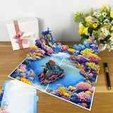 3D Sea Turtle Popup Card - Handmade Ocean-Themed Paper Art For Birthday, Anniversary, Christmas, Father’S Day - Unique Greeting Card Gift For Him, Her, Dad, Son, Husband, Wife, Turtle Lover