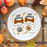 3.5" X 2.1" Halloween Themed Scratch Cards - 40 Happy Halloween Bat Bowtie Game Cards - Horror Party, Theme Party, Wedding Bridal Party And Raffle - A02