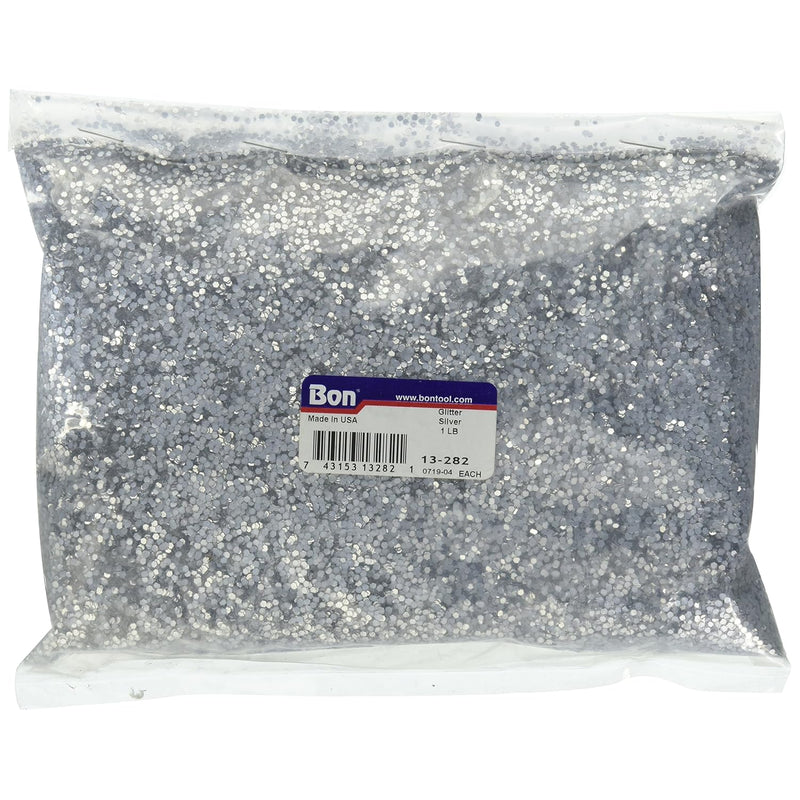 Bon 13-282 Glitter, 1 Lb, Silver