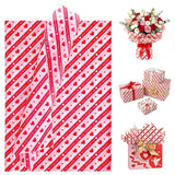80 Pcs Valentines Tissue Paper Bulk 14 X 20 Inches Red Heart Tissue Paper For Gift Wrapping Diy Crafts Valentine'S Day Weddings Holiday Party Decor