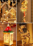 10FT 120 LED Solar Fairy Lights Outdoor Waterproof Warm White Firecracker String Lights with 8 Modes for Patio Garden Yard Party Decor
