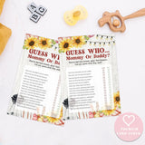 Bbq Guess Who Mommy Or Daddy Game, Baby Shower Games, Pack Of 30 Game Cards, Gender Neutral Boy Or Girl - Fa23