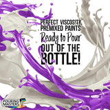 Pouring Masters 12 Color Metallic Ready To Pour Acrylic Pouring Paint Set, 2Oz Bottles, Acrylic Paint Pour Supplies - Silicone Oil & Gloss Medium, Premium Pre-Mixed High Flow