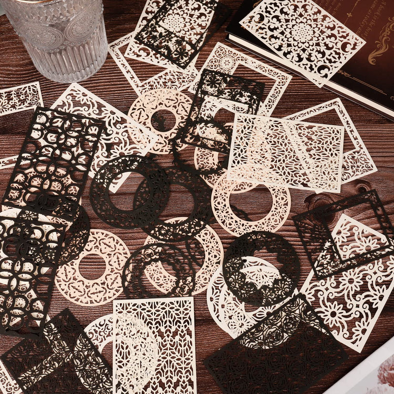 40 Pcs Vintage Scrapbooking Supplies Lace Scrapbook Paper Scrapbook Cu