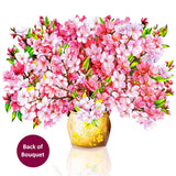 Cherry Blossoom Pop Up Card, 15.5 Inches Real Size Display 3D Valentine Greeting Card, Paper Flower Bouquet, Gift For Valentines Day, Birthday, Mothers Day, Includes Envelope & Message Note