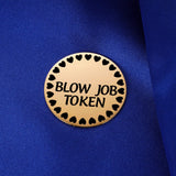 Funny Gift For Husband Or Boyfriend, Naughty Gifts For Him Or Men, Fiance Valentines Day Birthday Anniversary Token Coin Golden 1.5"