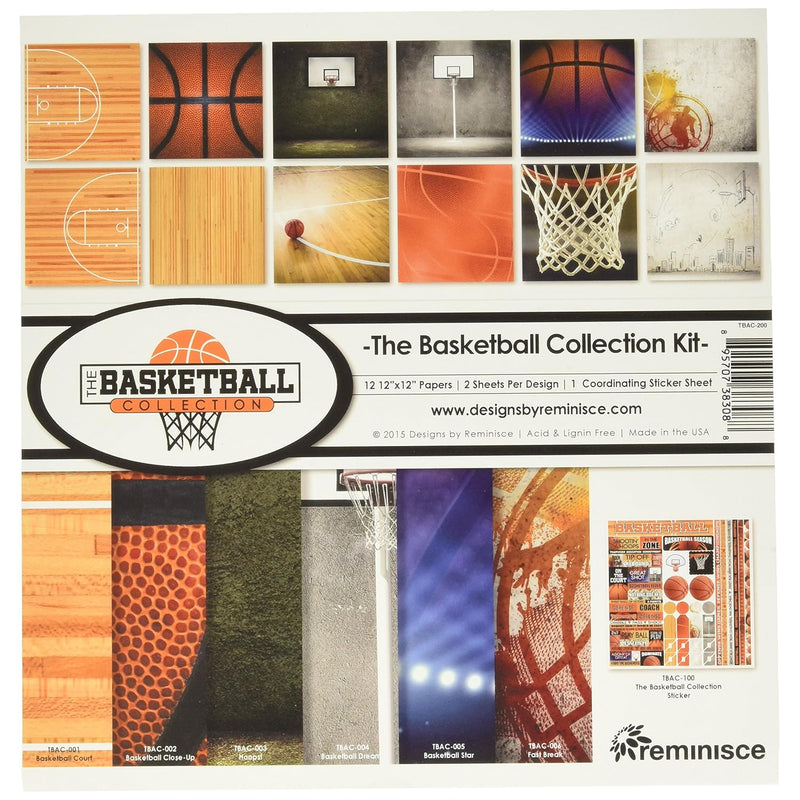 The Basketball Collection Kit, Multicolor, 12" By 12", Tbac-200