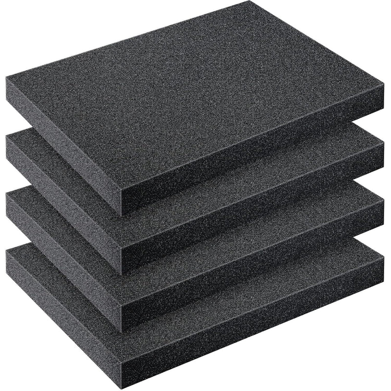 4 Pcs Cuttable Polyurethane Foam Pads 16 X 12 X 1.5 Inches Foam Sheets Craft F