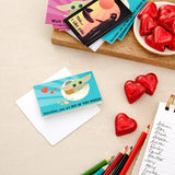 Hallmark Baby Yoda Mini Valentines Day Cards and Stickers for Kids School (18 Classroom Valentines with Envelopes), May the 4th