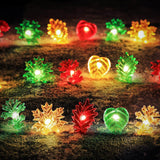Fall Leaf String Lights Maple Oak Leaf Garland Decorative Harvest Fairy Lights Plug In Or Battery Operated String Lights