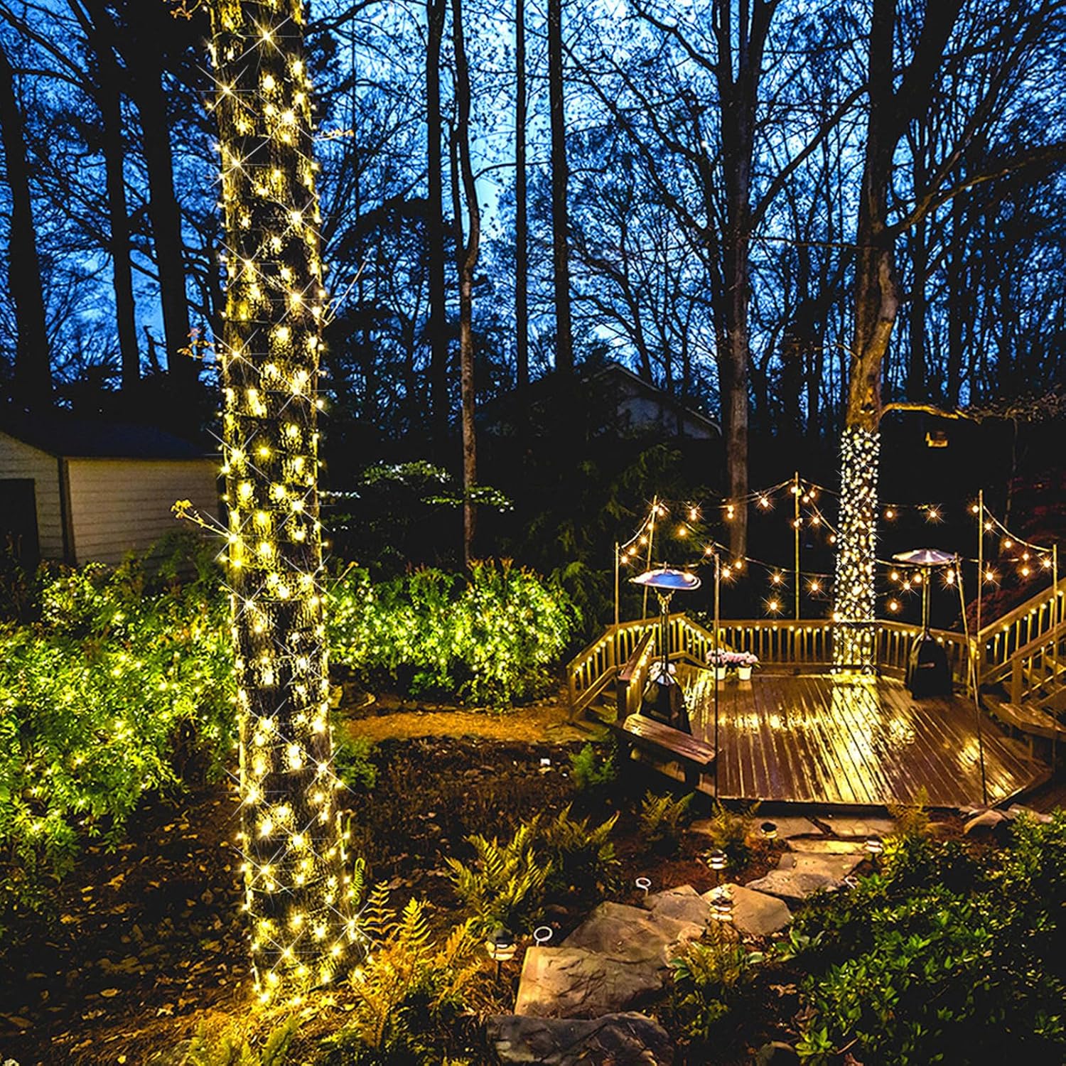 Soft Twinkle Lights, 50 Led Slow Twinkling Christmas Lights On Green Wire Cord, Ul Approved 14.58 Ft, Connect Up To 50 S