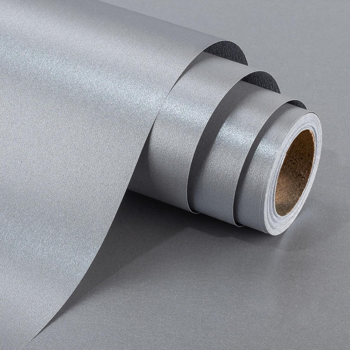 Shimmer Silver Wrapping Paper Roll - 17 Inches X 33 Feet - Solid Color Pearly-Lustre Gift Wrap Birthday Wrapping Sheets For Baby Shower, Weddings, Christmas And Anniversaries