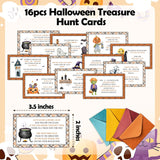 Halloween Scavenger Hunt Games, Hallowmas Treasure Hunt Clues Game Cards, Horror Party Games For Family Friend Groups, Trick Or Treat Party Decorations Supplies Favors?07
