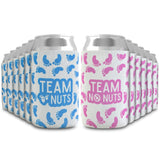 Baby Reveal Party Can Sleeve! Set Of 12 Personalized Can Coolers For Reveal Party, 6 Custom Blue And 6 Custom Pink Can Coolers, Perfect For Baby Shower Or Baby Reveal Party Decorations!
