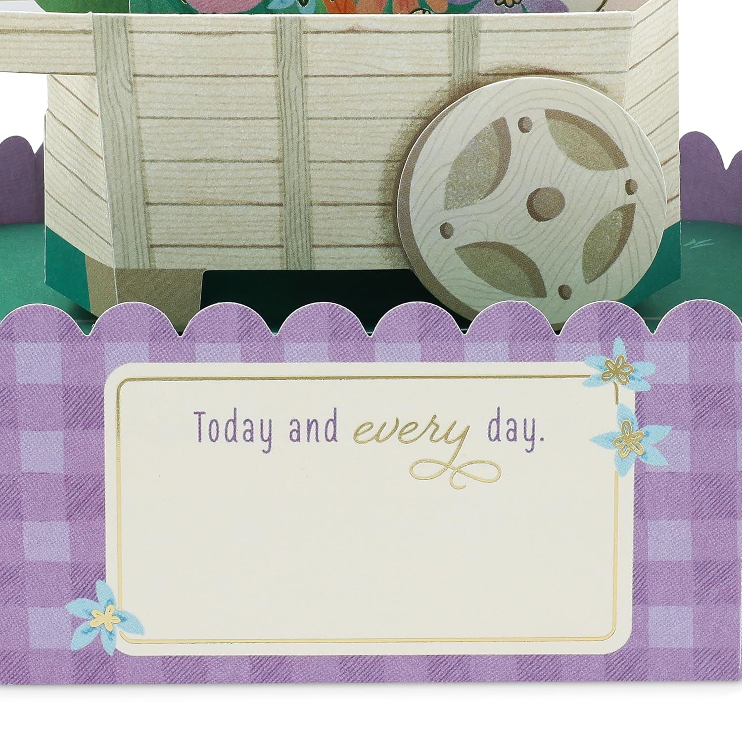 Hallmark Paper Wonder Mother's Day Pick-a-Title Customizable Pop-Up Card (Flower Cart) for Birthdays, Thinking of You