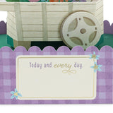 Hallmark Paper Wonder Mother's Day Pick-a-Title Customizable Pop-Up Card (Flower Cart) for Birthdays, Thinking of You