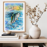 Father'S Day Card - Artful Quilled Card For Dad, Husband, Grandpa (Fishing Lovers)