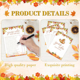 Fall Baby Shower Games, Guess Who Mom Or Dad Game Cards, 5X7 In, Thanksgiving Baby Shower Party Favor Decorations Supplies - A03
