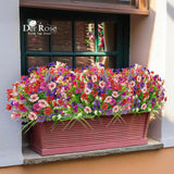 24 Bundles Artificial Flowers For Outdoor Fake Spring Flowers Plants Uv Resistant For Home Garden Porch Window Wedding Decor
